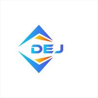 DEJ abstract technology logo design on white background. DEJ creative initials letter logo concept. vector