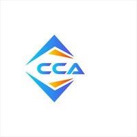 diseño de logotipo de tecnología abstracta cca sobre fondo blanco. concepto de logotipo de letra de iniciales creativas cca. vector