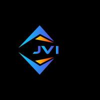 jvi diseño de logotipo de tecnología abstracta sobre fondo negro. concepto de logotipo de letra de iniciales creativas jvi. vector