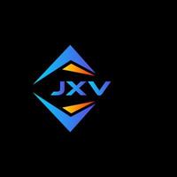 jxv diseño de logotipo de tecnología abstracta sobre fondo negro. concepto de logotipo de letra de iniciales creativas jxv. vector
