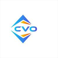 cvo diseño de logotipo de tecnología abstracta sobre fondo blanco. concepto de logotipo de letra de iniciales creativas cvo. vector