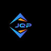 jqp diseño de logotipo de tecnología abstracta sobre fondo negro. concepto de logotipo de letra de iniciales creativas jqp. vector