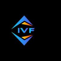 diseño de logotipo de tecnología abstracta ivf sobre fondo blanco. Concepto de logotipo de letra de iniciales creativas de ivf. vector