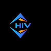 HIV abstract technology logo design on Black background. HIV creative initials letter logo concept. vector