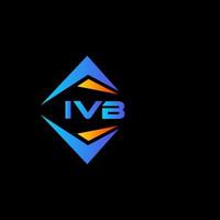 Diseño de logotipo de tecnología abstracta ivb sobre fondo blanco. Concepto de logotipo de letra de iniciales creativas ivb. vector