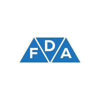 Concepto de logotipo de letra de gráfico de crecimiento de iniciales creativas de dfa. diseño de logotipo de finanzas empresariales de dfa.diseño de logotipo de contabilidad de reparación de crédito de dfa sobre fondo blanco. carta de gráfico de crecimiento de iniciales creativas dfa vector