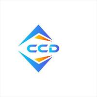 diseño de logotipo de tecnología abstracta ccd sobre fondo blanco. concepto de logotipo de letra de iniciales creativas ccd. vector