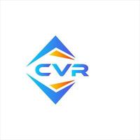 diseño de logotipo de tecnología abstracta cvr sobre fondo blanco. concepto de logotipo de letra de iniciales creativas cvr. vector