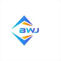 BWJ abstract technology logo design on white background. BWJ creative initials letter logo concept. vector