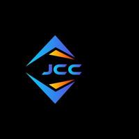 diseño de logotipo de tecnología abstracta jcc sobre fondo negro. concepto de logotipo de letra de iniciales creativas jcc. vector