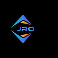 JRO abstract technology logo design on Black background. JRO creative initials letter logo concept. vector