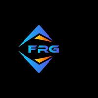 frg diseño de logotipo de tecnología abstracta sobre fondo negro. concepto de logotipo de letra de iniciales creativas frg. vector