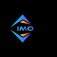 IMO abstract technology logo design on white background. IMO creative initials letter logo concept. vector