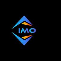 diseño de logotipo de tecnología abstracta de imo sobre fondo blanco. concepto de logotipo de letra de iniciales creativas de imo. vector