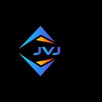 jvj diseño de logotipo de tecnología abstracta sobre fondo negro. concepto de logotipo de letra de iniciales creativas jvj. vector