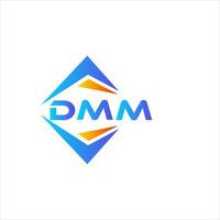 diseño de logotipo de tecnología abstracta dmm sobre fondo blanco. concepto de logotipo de letra de iniciales creativas dmm. vector
