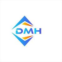 DMH abstract technology logo design on white background. DMH creative initials letter logo concept. vector