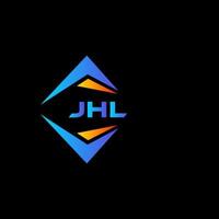 jhl diseño de logotipo de tecnología abstracta sobre fondo negro. concepto de logotipo de letra de iniciales creativas jhl. vector