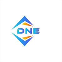 DNE abstract technology logo design on white background. DNE creative initials letter logo concept. vector