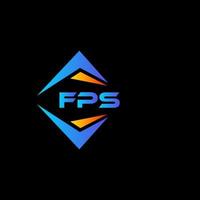 FPS abstract technology logo design on Black background. FPS creative initials letter logo concept. vector