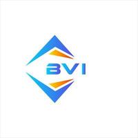 bvi diseño de logotipo de tecnología abstracta sobre fondo blanco. concepto de logotipo de letra de iniciales creativas bvi. vector