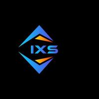 Diseño de logotipo de tecnología abstracta ixs sobre fondo blanco. concepto de logotipo de letra de iniciales creativas ixs. vector