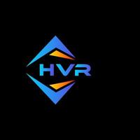 HVR abstract technology logo design on Black background. HVR creative initials letter logo concept. vector