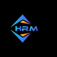 HRM abstract technology logo design on Black background. HRM creative initials letter logo concept. vector