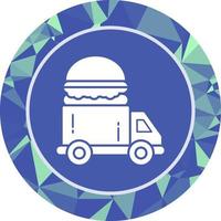icono de vector de camión de comida rápida