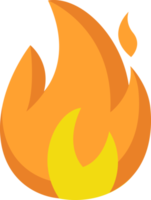 fire flat color icon png