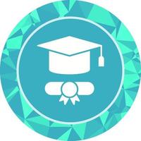 icono de vector de sombrero de graduación