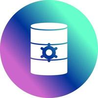 icono de vector de gestión de base de datos único