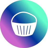 icono de vector de muffin de chocolate