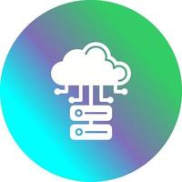Cloud Database Vector Icon