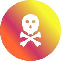 icono de vector de signo de muerte