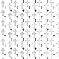 Background with Christian crosses vector