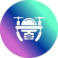 icono de vector de dron de cámara