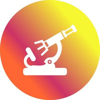 icono de vector de microscopio