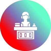 Office Reception Vector Icon