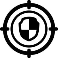 Target focus icon symbol vector image, illustration of the success goal icon concept