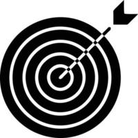 Target focus icon symbol vector image, illustration of the success goal icon concept