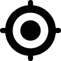 Target focus icon symbol vector image, illustration of the success goal icon concept
