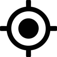 Target focus icon symbol vector image, illustration of the success goal icon concept
