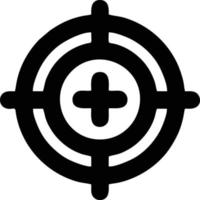 Target focus icon symbol vector image, illustration of the success goal icon concept