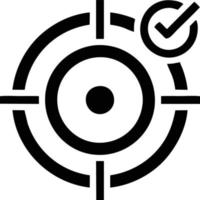 Target focus icon symbol vector image, illustration of the success goal icon concept