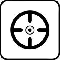 Target focus icon symbol vector image, illustration of the success goal icon concept