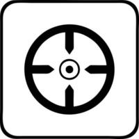 Target focus icon symbol vector image, illustration of the success goal icon concept