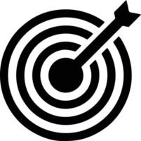 Target focus icon symbol vector image, illustration of the success goal icon concept