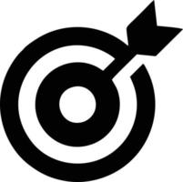 Target focus icon symbol vector image, illustration of the success goal icon concept