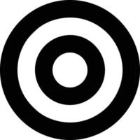 Target focus icon symbol vector image, illustration of the success goal icon concept